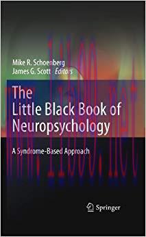 (PDF)The Little Black Book of Neuropsychology: A Syndrome-Based Approach 2011 Edition