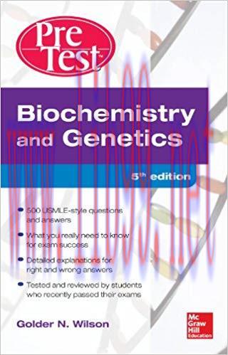 (PDF)Biochemistry and Genetics Pretest Self-Assessment and Review 5/E 5th Edition