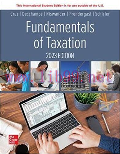 [PDF]ISE EBook Fundamentals of Taxation 2023 Edition [Ana Cruz]