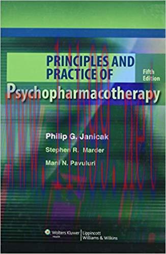 [CHM]Principles and Practice of Psychopharmacotherapy，5e