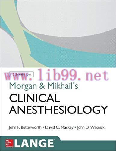 (PDF)Morgan and Mikhail&rsquo;s Clinical Anesthesiology, 5th edition 5th Edition