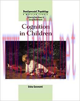 (PDF)Cognition In Children (Developmental Psychology: A Modular Course)