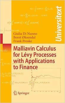 (PDF)Malliavin Calculus for L&eacute;vy Processes with Applications to Finance (Universitext) 1st Corr...