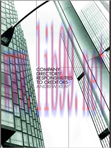 (PDF)Company Directors’ Responsibilities to Creditors 1st Edition