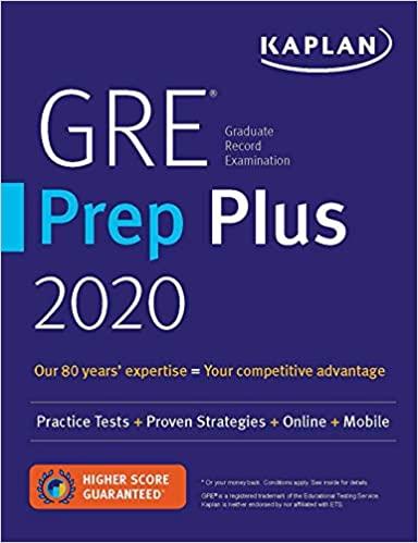 (PDF)GRE Prep Plus 2020 6 Practice Tests + Proven Strategies + Online + Video + Mobile (Kaplan ...