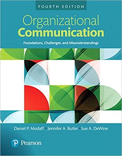 (Test Bank+IM)Organizational Communication Foundations, Challenges, and Misunderstandings 4th.z...