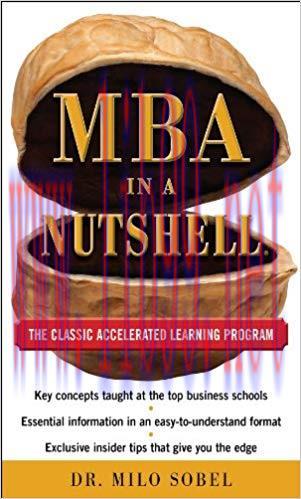 (PDF)MBA in a Nutshell: The Classic Accelerated Learner Program 1st Edition