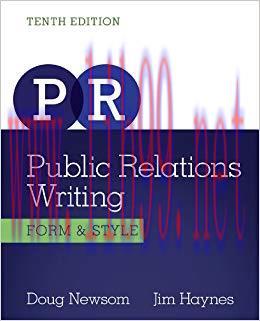 Public Relations Writing: Form & Style (Wadsworth Series in Mass Communication and Journalism) ...