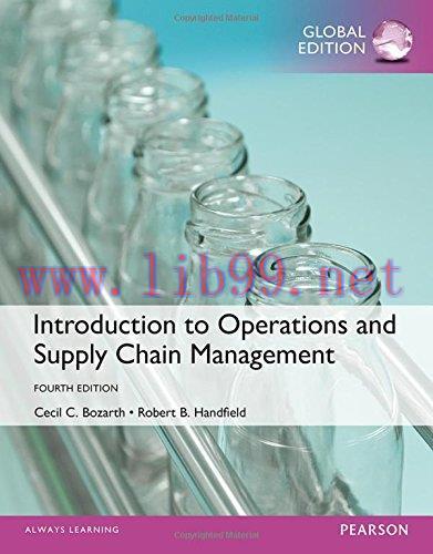 [FOX-Ebook]Introduction to Operations and Supply Chain Management, Global Edition, 4th Edition