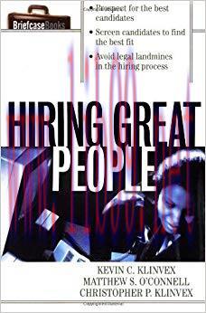 (PDF)Hiring Great People (Briefcase Books Series) 1st Edition
