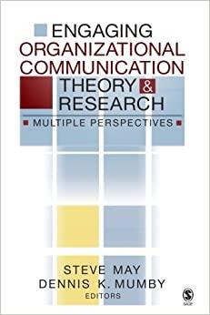 (PDF)Engaging Organizational Communication Theory and Research Multiple Perspectives