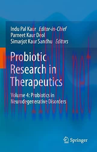 [AME]Probiotic Research in Therapeutics: Volume 4: Probiotics in Neurodegenerative Disorders (P...