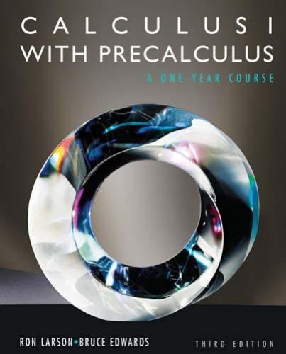 Calculus I with Precalculus, A One-Year Course, 3rd Edition
