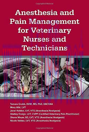 [AME]Anesthesia and Pain Management for Veterinary Nurses and Technicians (Original PDF)