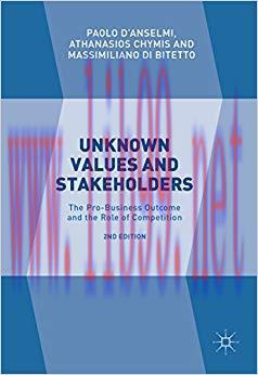 (PDF)Unknown Values and Stakeholders: The Pro-Business Outcome and the Role of Competition 2nd ...