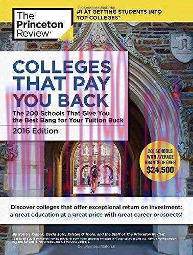 [FOX-Ebook]Colleges That Pay You Back, 2016 Edition