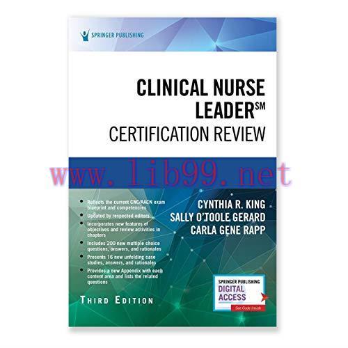 [AME]Clinical Nurse Leader Certification Review, Third Edition (Original PDF)