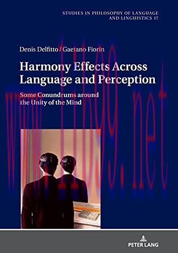 [AME]Harmony Effects Across Language and Perception: Some Conundrums Around the Unity of the Mi...