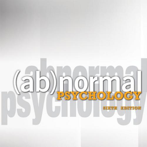 Abnormal Psychology 6th Edition by Nolen-Hoeksema