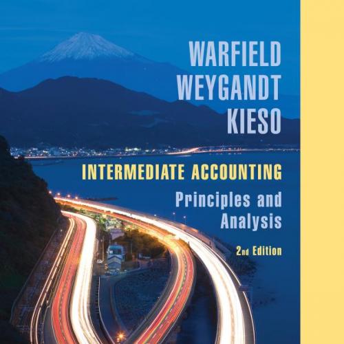 Intermediate Accounting Principles and Analysis 2nd Edition