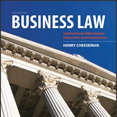 (Test Bank)Business Law 8th Edition, Henry R. Cheeseman.zip