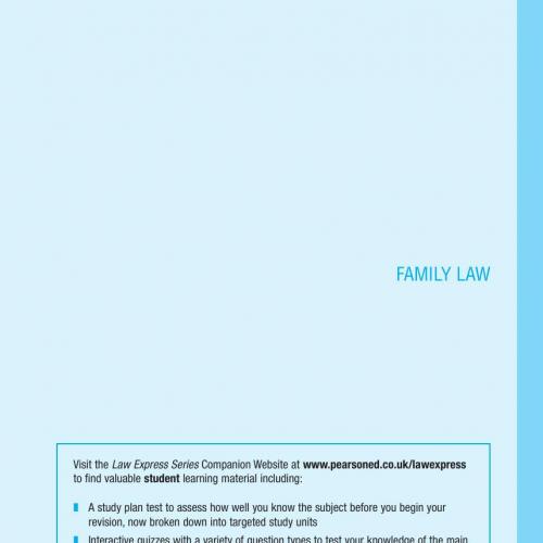 Law Express- Family Law, 2nd Revised edition