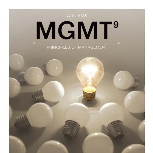 MGMT 9th Edition by Chuck Williams