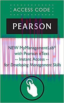 (PDF)NEW MyManagementLab&reg; with Pearson eText &mdash; Instant Access &mdash; for Developing Management Skill...