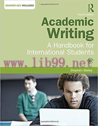 (PDF)Academic Writing: A Handbook for International Students 4th Edition by Stephen Bailey