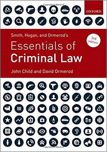 (PDF)Smith, Hogan, & Ormerod&rsquo;s Essentials of Criminal Law 3rd Edition by John Child