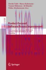 [PDF]Product-Focused Software Process Improvement: 23rd International Conference, PROFES 2022, ...