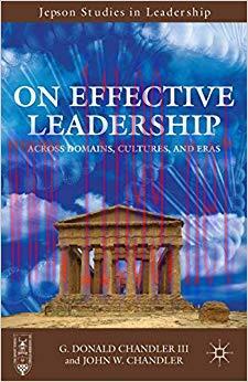 (PDF)On Effective Leadership: Across Domains, Cultures, and Eras (Jepson Studies in Leadership)...