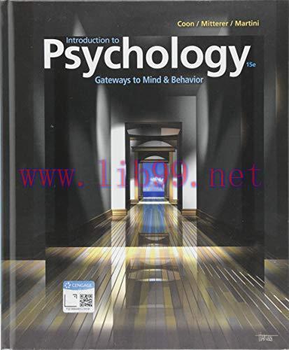 [AME]Introduction to Psychology: Gateways to Mind and Behavior, 15th Edition (Original PDF)