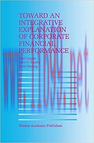(PDF)Toward an Integrative Explanation of Corporate Financial Performance 1996 Edition