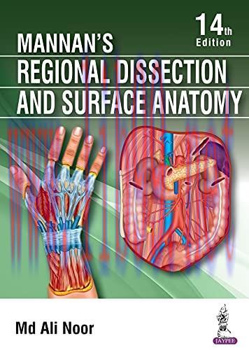 [AME]Mannan's Regional Dissection and Surface Anatomy, 14th Edition (Original PDF)
