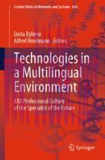 [PDF]Technologies in a Multilingual Environment: XXII Professional Culture of the Specialist of...