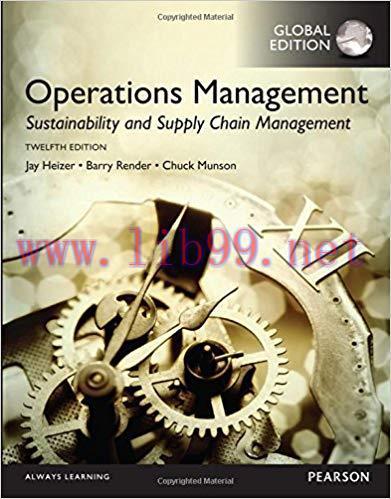 [PDF]Operations Management Sustainability and Supply Chain Management 12th Global Edition [Jay ...