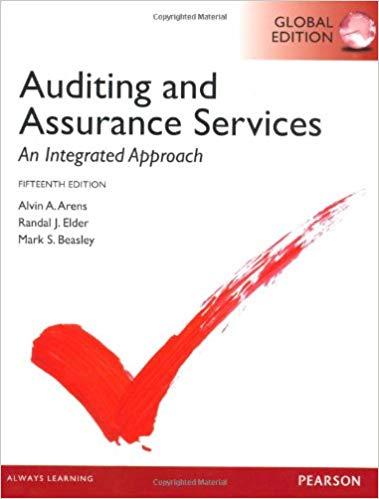 (Test Bank)Auditing and Assurance Services,15th Global Edition Alvin A Arens.zip