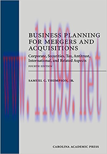[PDF]Business Planning for Mergers and Acquisitions 4th Edition