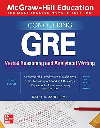 [FOX-Ebook]McGraw-Hill Education Conquering GRE Verbal Reasoning and Analytical Writing, 2nd Ed...