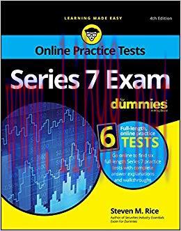 Series 7 Exam For Dummies (For Dummies (Business & Personal Finance)) 4th Edition,