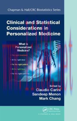 [AME]Clinical and Statistical Considerations in Personalized Medicine