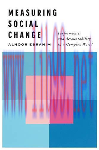(PDF)Measuring Social Change: Performance and Accountability in a Complex World