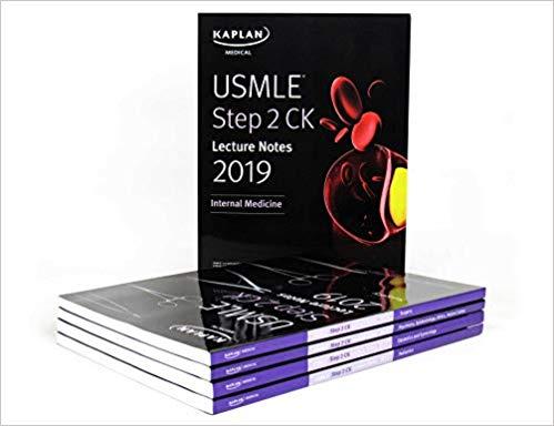 Kaplan USMLE Step 2 CK Lecture Notes 5-book set, 2019 Edition