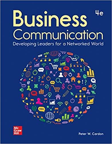 (PDF)Business Communication Developing Leaders for a Networked World 4th Edition by Peter Cardo...