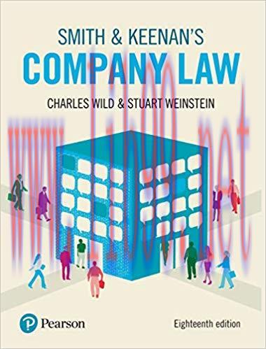 [PDF]Smith and Keenan’s COMPANY LAW 18th Edition [Charles Wild]