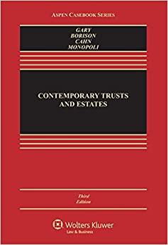 (PDF)Contemporary Trusts and Estates (Aspen Casebook Series)