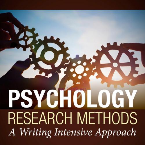 [AME]Psychology Research Methods: A Writing Intensive Approach (Original PDF)