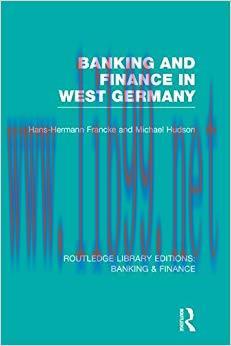 (PDF)Banking and Finance in West Germany (RLE Banking & Finance) (Routledge Library Editions: B...