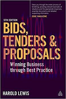 (PDF)Bids, Tenders and Proposals: Winning Business Through Best Practice 5th Edition